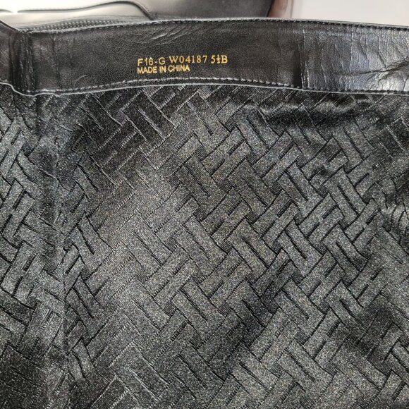 Cole Haan Boots Women's "Loveth" Black Leather Full Zip Tall 4" Heeled Knee High - Picture 5 of 7